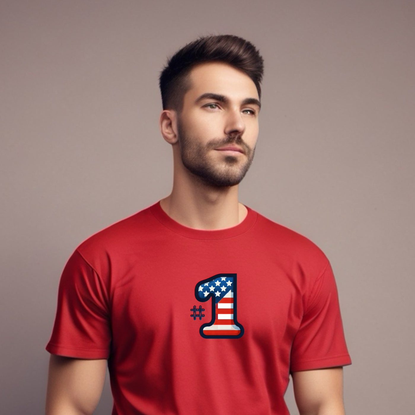 Mens #1 USA Tshirt