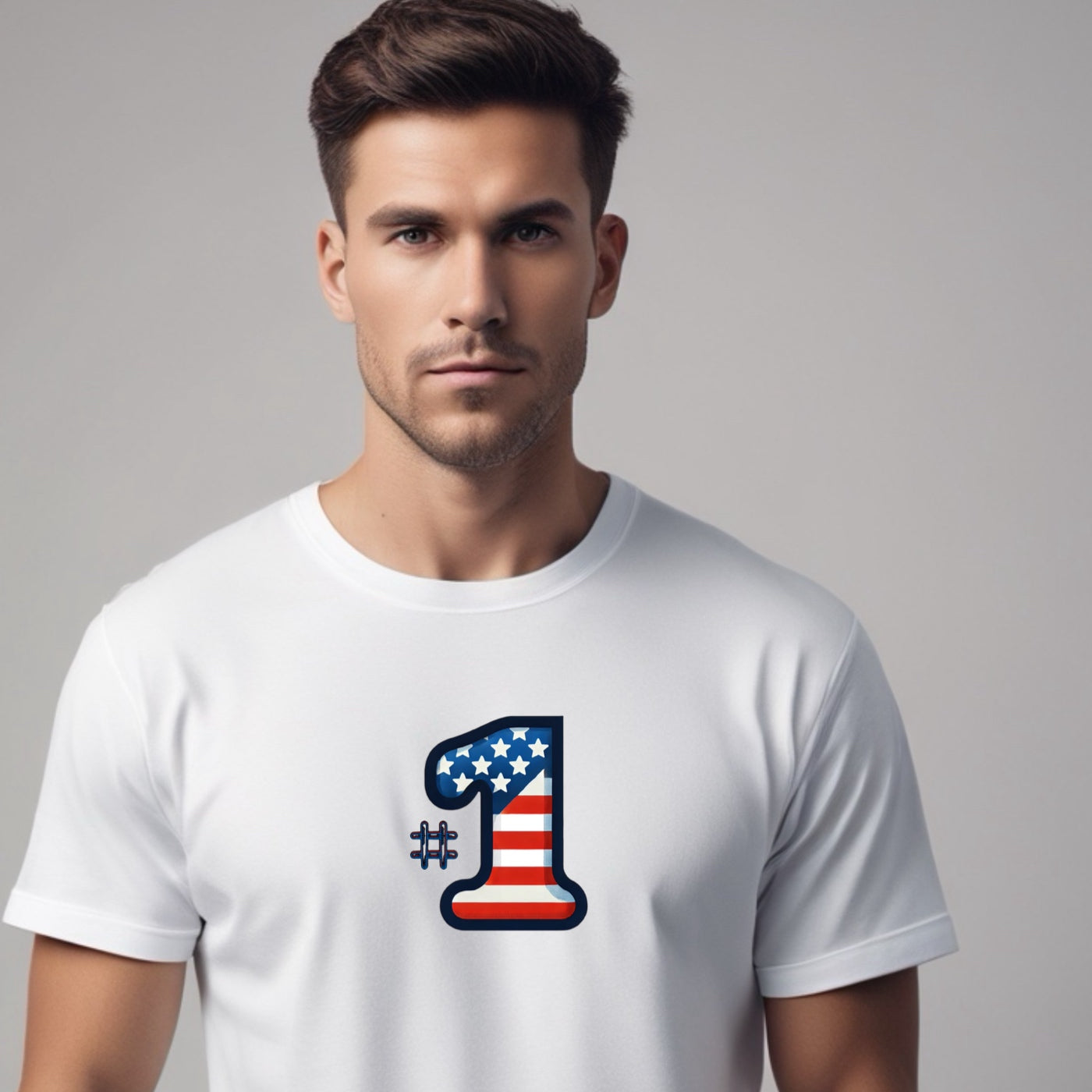 Mens #1 USA Tshirt