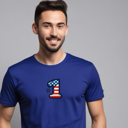 Mens #1 USA Tshirt